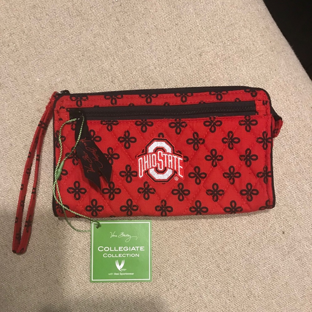 New Vera Bradley Ohio State Wristlet